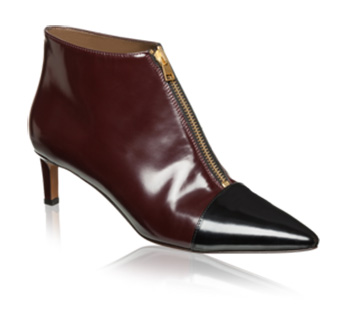 Marni Bordeaux and Charcoal Bootie